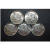 Image 1 : 1968-D US Kennedy Half Dollar; Lot of 5; EST. $40-50