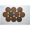 Image 1 : Indian Head One Cent; Various Dates; All Good Or Better Condition; Lot of 10; EST. $15-20