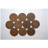 Image 2 : Indian Head One Cent; Various Dates; All Good Or Better Condition; Lot of 10; EST. $15-20