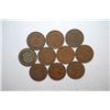 Image 2 : Indian Head One Cent; Various Dates; All Good Or Better Condition; Lot of 10; EST. $15-20