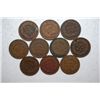 Image 2 : Indian Head One Cent; Various Dates; All Good Or Better Condition; Lot of 10; EST. $15-20