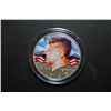 Image 1 : 1969-D US Kennedy Half Dollar With Colorized Obv. In Display Case; EST. $15-20