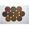 Image 2 : Indian Head One Cent; Various Dates; All Good Or Better Condition; Lot of 10; EST. $15-20