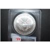 Image 2 : 2005 US Silver American Eagle $1 First Strike; 1 Oz. Fine Silver; PCGS Graded Gem BU; EST. $40-50