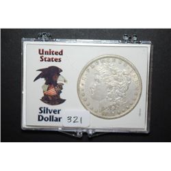 1885 US Silver Morgan $1 In "United States Silver Dollar" Holder; EST. $30-40