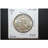 Image 1 : 1942-D US Walking Liberty Half Dollar; AU50; EST. $15-20