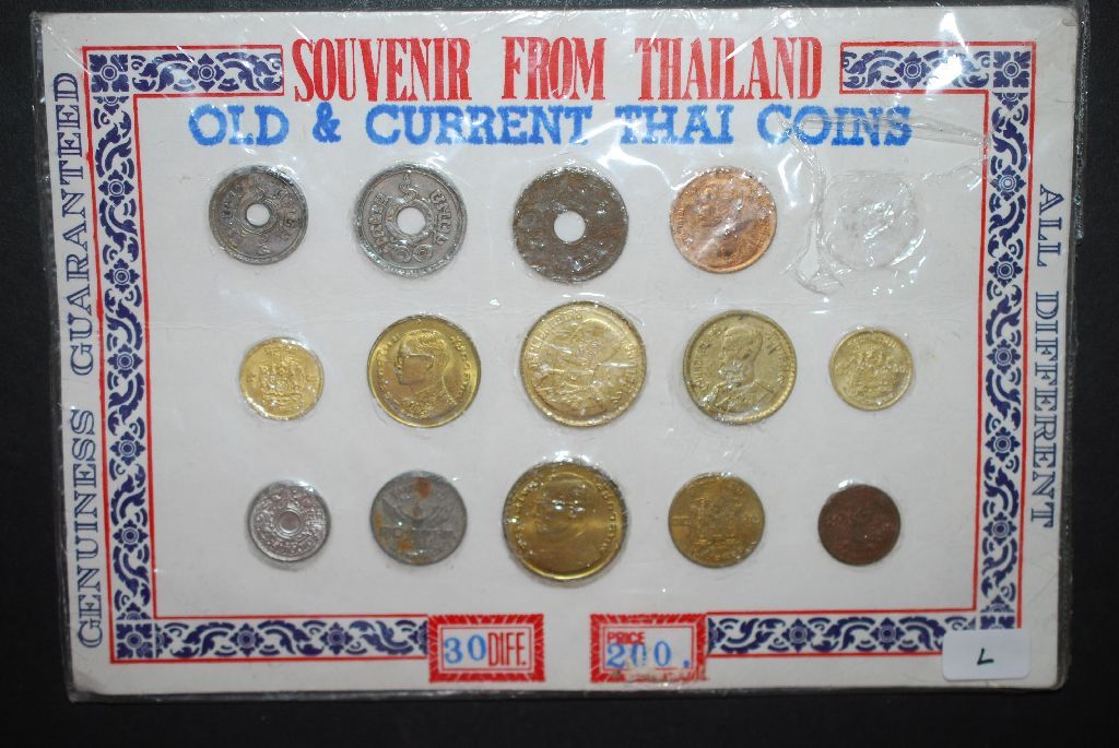 Thailand Souvenir "Old & Current Thai Coins"; Lot of 29; EST. 1020