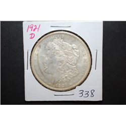 1921-D US Silver Morgan $1; EST. $30-40