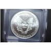 Image 2 : 2001 US Silver American Eagle $1; 1 Oz. Fine Silver; ICG Graded MS69; EST. $40-50