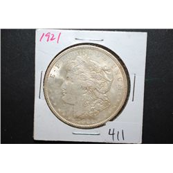 1921 US Silver Morgan $1; EST. $30-40