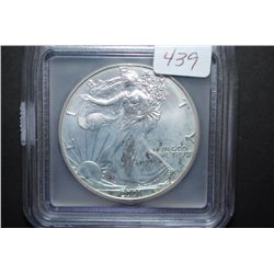 2001 US Silver American Eagle $1; 1 Oz. Fine Silver; ICG Graded MS69; EST. $40-50