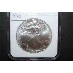 2003 US Silver American Eagle $1; 1 Oz. Fine Silver; NGC Graded MS69; EST. $40-50