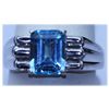 Image 1 : 25.25 CTW BLUE TOPAZ RING .925 STERLING SILVER