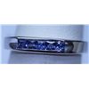 Image 1 : 13.90 CTW TANZANITE RING .925 STERLING SILVER