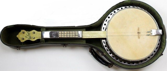 Beautiful vintage Key Kord banjo C. 1930's