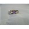 Image 1 : Silver and Amethyst ring