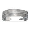Image 1 : Sterling Silver  Feather Design Cuff Bracelet