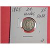 Image 1 : 1865 3 CENT NICKEL