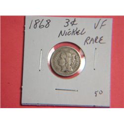 1868 3 CENT NICKEL