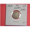 Image 1 : 1868 3 CENT NICKEL