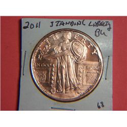 2011 1 OUNCE COPPER STANDING LIBERTY