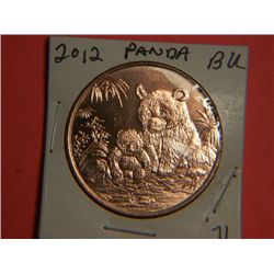 2012 1 OUNCE COPPER PANDA