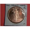 Image 1 : 2011 1 OUNCE COPPER STANDING LIBERTY