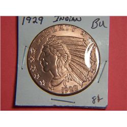 1929 1 OUNCE COPPER INDIAN