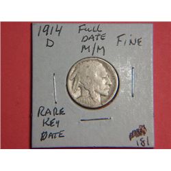 1914 D BUFFALO NICKEL