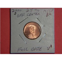 2000 P LINCOLN CENT