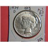 Image 1 : 1934 D PEACE DOLLAR