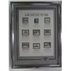 Image 1 : Framed "Stamps of Architecture" Silver toned frame and mat