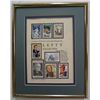 Image 1 : Framed Stamp collection celebrating "LEFTY" (left handed people)