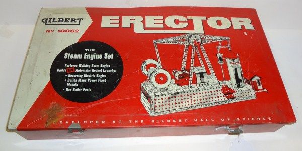 Vintage No. 10062 Erector Set Set, Gilbert, The Steam engine Set