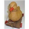 Image 2 : Vintage Wooden and Paper Mache' Pull Toy Circa 1920-1930-s, one eye missing