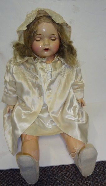 porcelain doll with cloth body