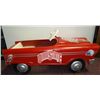 Image 1 : Vintage Pedal Car, restored, works ,with original wheels, repainted
