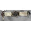 Image 3 : Vintage 720 ct. Ruby Zosite and Bone Nouveau Style Bangle Brac. w/silver-copper