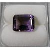 Image 1 : Beautiful Loose Amethyst gemstone, 3 ct, Emerald Cut. 10mm x 8mm