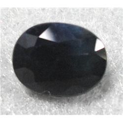 Loose dark Blue Sapphire 6.00 ct. very dark, almost black