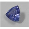 Image 1 : Loose gemstone - Tanzanite, Trillion Cut, .60 ct.