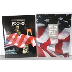 1987 -88 U.S. POSTAL SERVICE MINT SET,1989-90 U.S. POSTAL SERVICE DEFINITIVE MIN