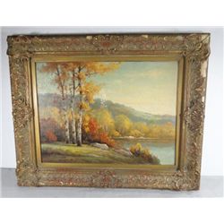Oil Painting by noted American artist HOWARD ATKINSON, signed, 12" x 16"