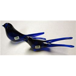 Vintage Bergdala Blue Birds, set of two, Made in Sweden, in original box