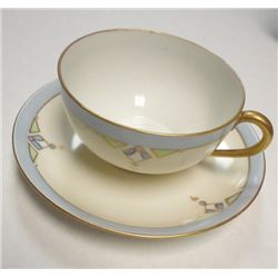 Vintage Hand Painted Nippon Cup and Saucer