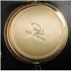 Image 3 : Vintage Zell Fifth Avenue Compact in shape of Pocket Watch  2 1/2" in diameter