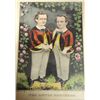 Image 2 : Framed Currier & Ives Print "The Little Brothers", Fair condition,
