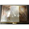 Image 1 : Vintage Mother of Pearl Compact signed by "Shields"  2" x 3"