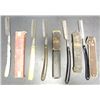 Image 1 : Vintage Lot of Men's Straight Razors for Shaving. See Photos.
