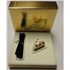 Image 1 : MINT Estee Lauder "Silver" Perfume Compact, Dreamy Dessert  Compact  2000, MIB